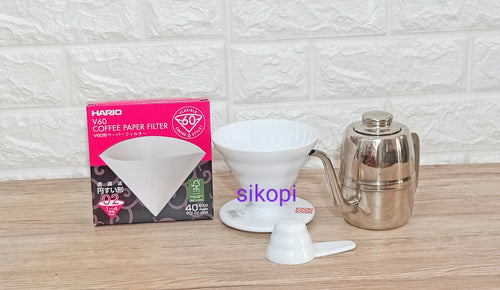 Paket Rumah Hario V60 02 ( include kettel)| Siap seduh langsung